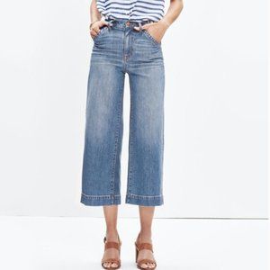 Madewell Wide-Leg Crop Jeans Birdie Wash Size 29